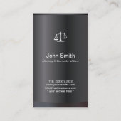 Elegant Black Attorney & Counselor Visitekaartje (Achterkant)