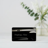 Elegant Black Automotive Visitekaartje (Staand voorkant)