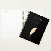 Elegant black beige business planner (Display)
