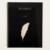 Elegant black beige business planner (Voorkant)