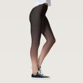Elegant Black & Beige Ombre Leggings (Rechts)