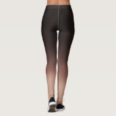 Elegant Black & Beige Ombre Leggings (Achterkant)