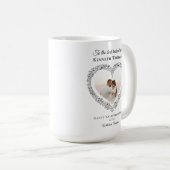 Elegant Black Best Husband Photo Valentijnsdag Koffiemok (Voorkant rechts)