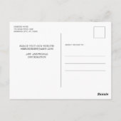 Elegant Black Blue Silver Glitter-drift Briefkaart (Achterkant)