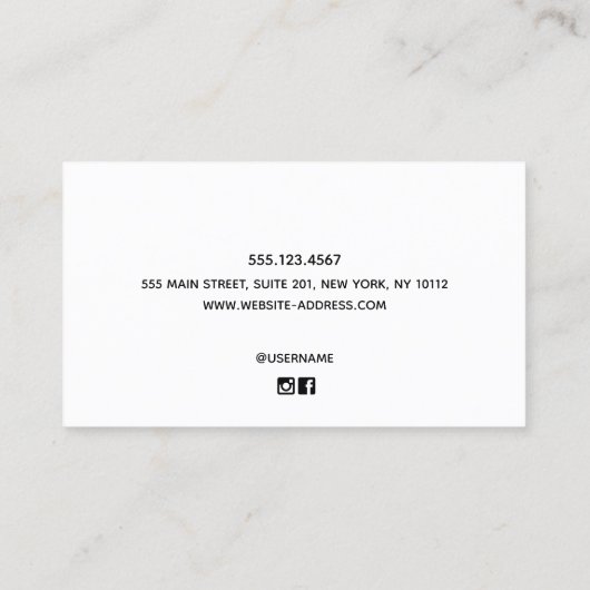 Elegant Black Border Satin Gold Professional Contactkaartje (Achterkant)