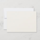 Elegant Black Botanical RSVP Kaartje (Achterkant)