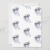 Elegant Black Bow Birthday Party  Kaart (Achterkant)