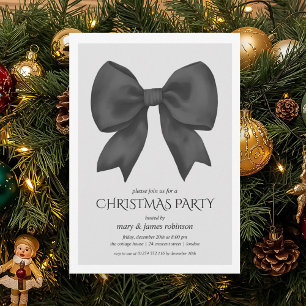 Elegant Black Bow kerstfeest Kaart