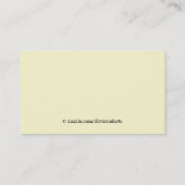 Elegant Black Brocade border visitekaartje (Achterkant)