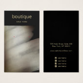 Elegant Black Bronze Painted Earring Display Kaart (Voorkant /achterkant)