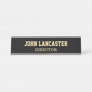 Elegant Black Bureau Naambordje