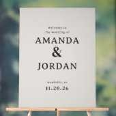 Elegant Black Calligraphy Acryl Bord (Neutraal)