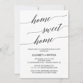 Elegant Black Calligraphy Housewarming Party Kaart (Voorkant)