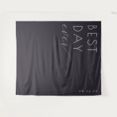 Elegant Black Calligraphy Wandkleed (Voorkant (horizontaal))