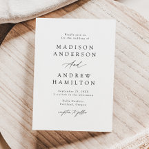 Elegant Black Calligraphy Wedding