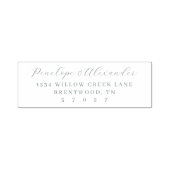 Elegant Black Calligraphy Zelfinktende Stempel (Design)