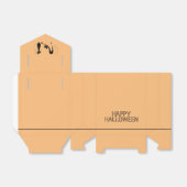 Elegant Black Cat, Happy Halloween Bedankdoosjes (Uitgevouwen)