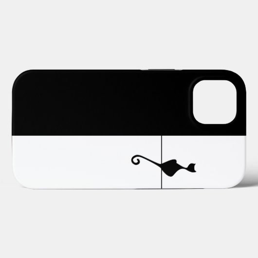 Elegant Black Cat Illustration Case-Mate iPhone Case (Achterkant (horizontaal))
