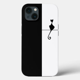 Elegant Black Cat Illustration Case-Mate iPhone Case