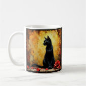 Elegant Black Cat Koffiemok (Links)