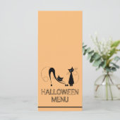 Elegant Black Cat, menu Halloween (Staand voorkant)