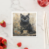 Elegant Black Cat Servet (Insitu)