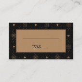 Elegant Black Celestial Stars Plaatskaartje (Voorkant)