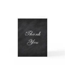 Elegant Black Chalkboard Hartelijk dank