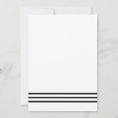 Elegant Black Champagne Birthday Kaart (Achterkant)