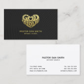 Elegant Black Christelijk Church predikant | Minis Visitekaartje (Voorkant / Achterkant)