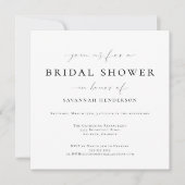 Elegant Black Classic Vrijgezellenfeest Kaart (Voorkant)