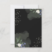 Elegant Black Congratulations cards RSVP Kaartje (Achterkant)