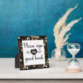 Elegant Black Country Weduwboegtekening Fotoplaat (Insitu)