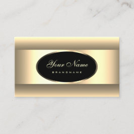 Elegant Black Cream Ombre Light Gold Decor Lijst Visitekaartje