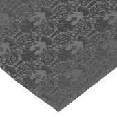 Elegant Black Damask Lace Korte Tafelloper (Hoek)