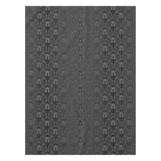Elegant Black Damask Lace Tafelkleed (Voorkant)