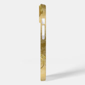 Elegant Black Dammaskers Gold Swirls Case-Mate iPhone Case (Achterkant / Links)