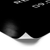 Elegant Black de nacht voor het repetitief avondet Perfect Poster (Hoek)