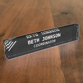 Elegant Black Desk Name Bord Naambordje (Zijkant)