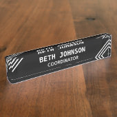 Elegant Black Desk Name Bord Naambordje (Zijkant)