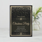 Elegant Black Diamonds Lijst Kerst Kaart (Staand voorkant)