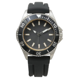 Elegant Black Diver Style Watch Design Horloge