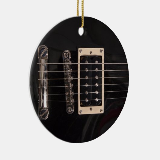 Elegant Black Electric Guitar Ornament (Rechts)