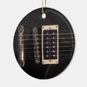 Elegant Black Electric Guitar Ornament (Links)