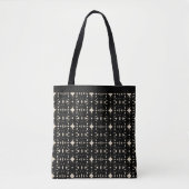Elegant Black en Beige Shape Pattern Tote Bag (Voorkant)