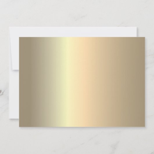 Elegant Black en Gold 50e verjaardag Kaart (Achterkant)