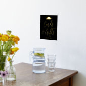 Elegant Black en Gold Afstuderen Kaarten en cadeau Folie Afdrukken (Laag (Keuken))