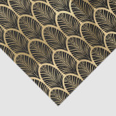 Elegant Black en Gold Art Deco Patroonkit Tissuepapier (Detail)