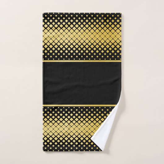 Elegant Black en Gold Bad Handdoek (Handdoek)