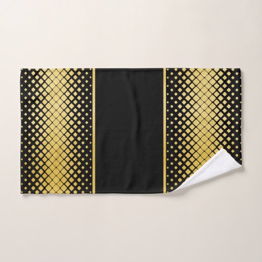 Elegant Black en Gold Bad Handdoek (Handdoek)